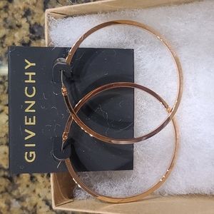 Givenchy Flat Edge Hoppe Earrings Rose Gold